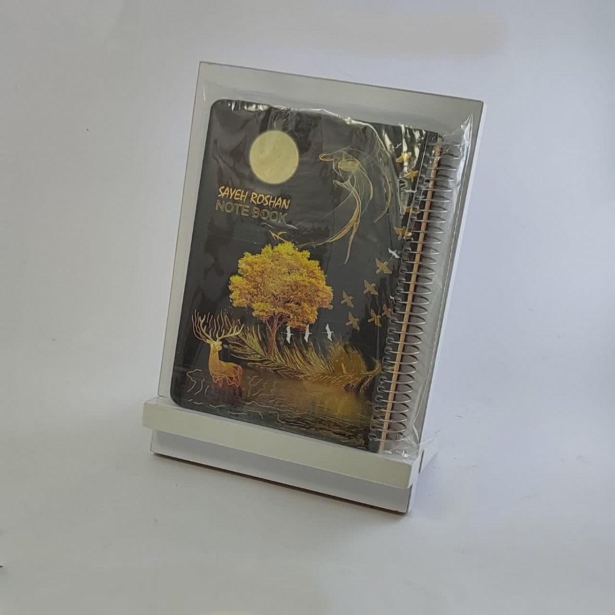 دفترچه بزرگ جلد سخت طلاکوب - Image 4