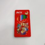 مداد رنگی 12 رنگ جعبه فلزی تخت فکتیس - Image 2
